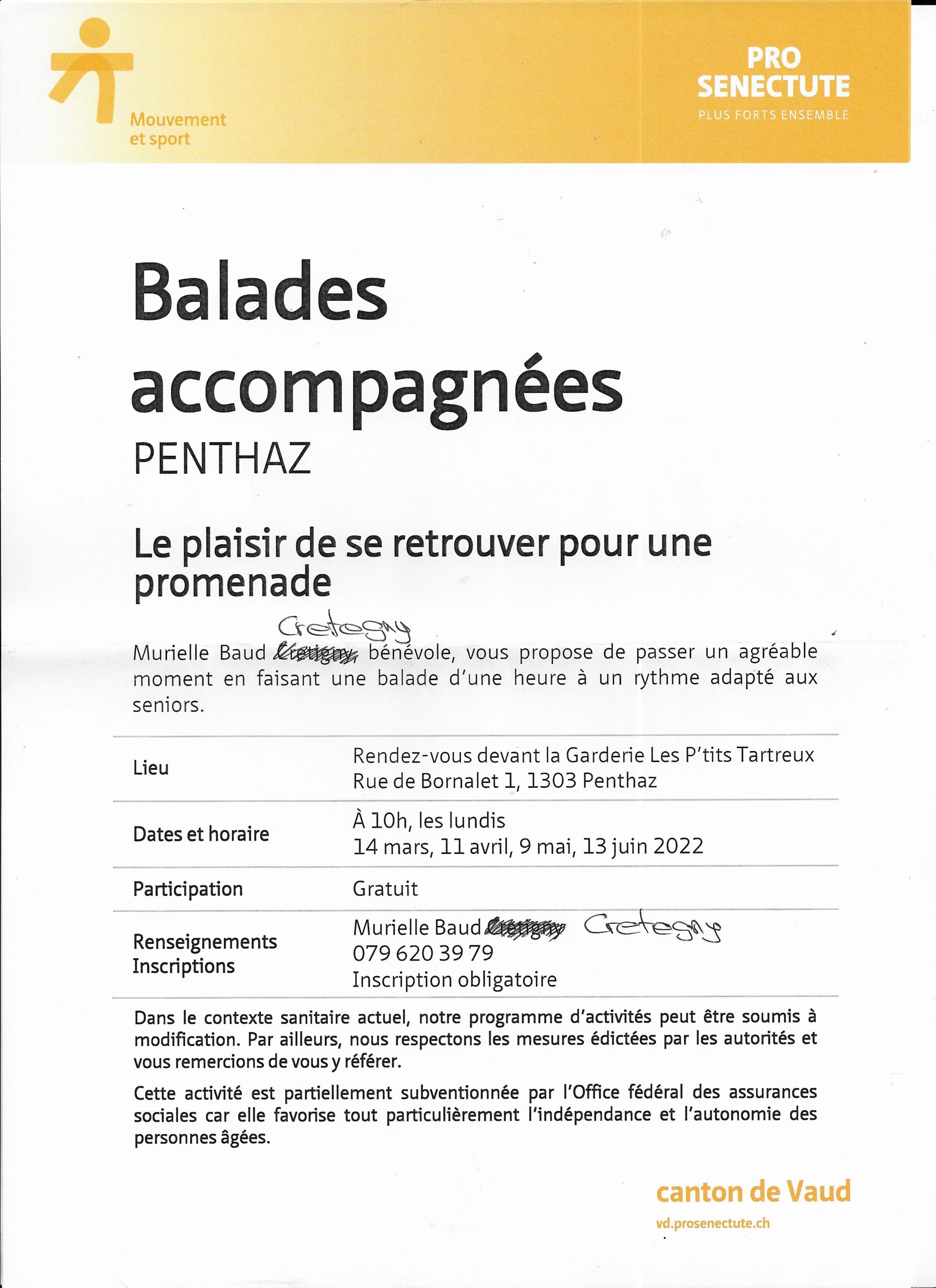 Balades accompagnées 2022